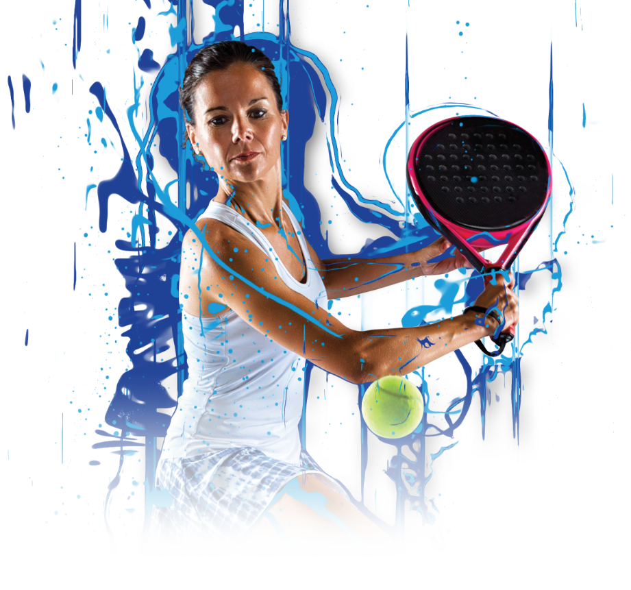 Woman at Edgbastion Priory Club swinging a tennis racket at a ball