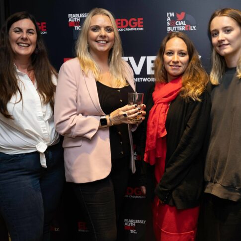 Karen, Lou, Liane and Eleanor celebrating their success at an EDGE Creative event