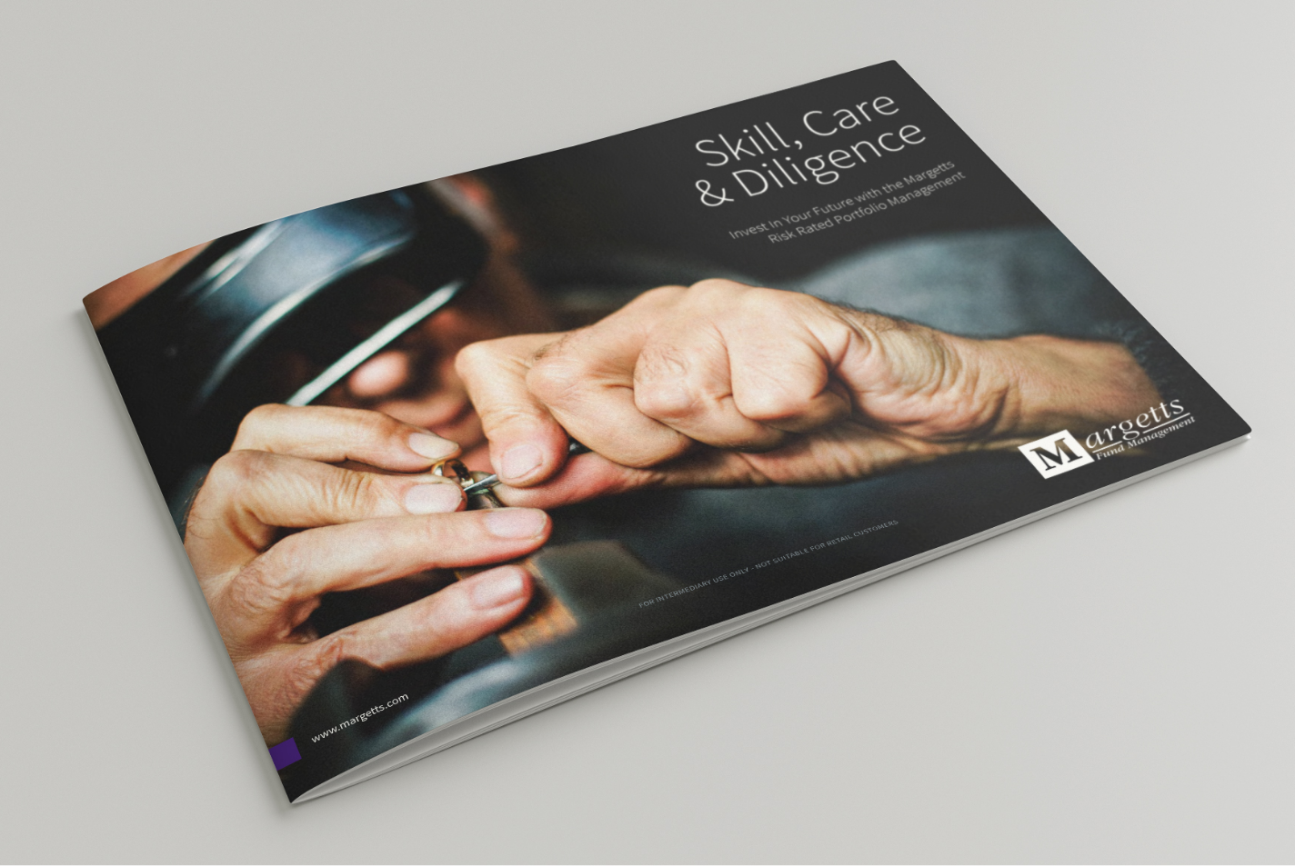 Margetts Fund Management brochure branding and design