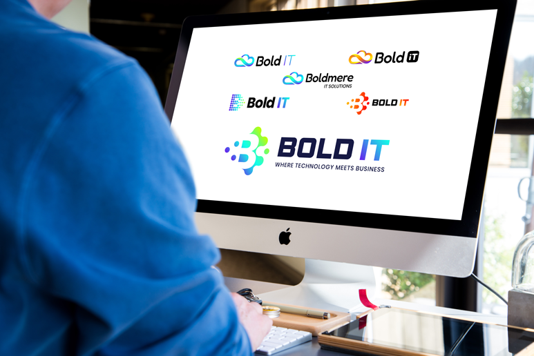 Redesigning a logo process result for Bold IT