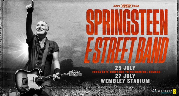 Springsteen E Street Band concert promotional banner design