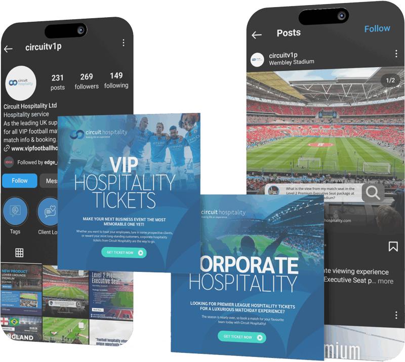 Circuit Hospitality social media platform design and customer reviews