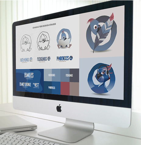 Mock-up image of presentation slides.