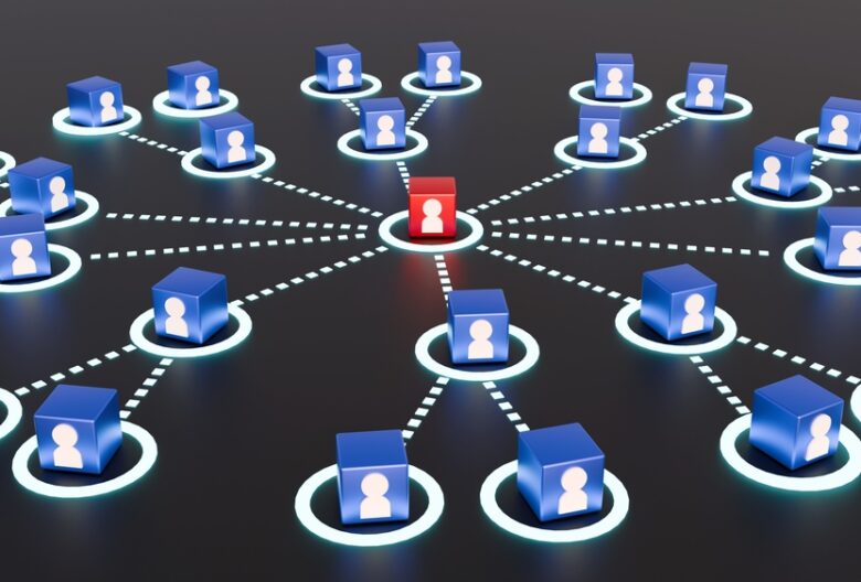 Professional Digital Network Concept